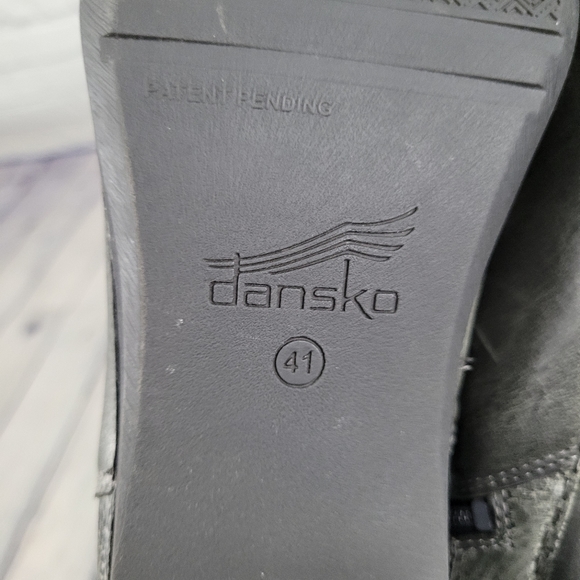 DANSKO | Harlene leather heeled side zip chelsea style ankle booties boots - Picture 8 of 10